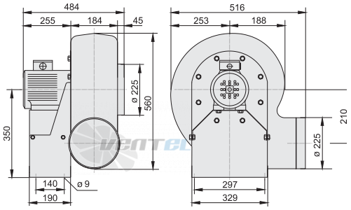 Rosenberg EPND 225-4 - описание, технические характеристики, графики